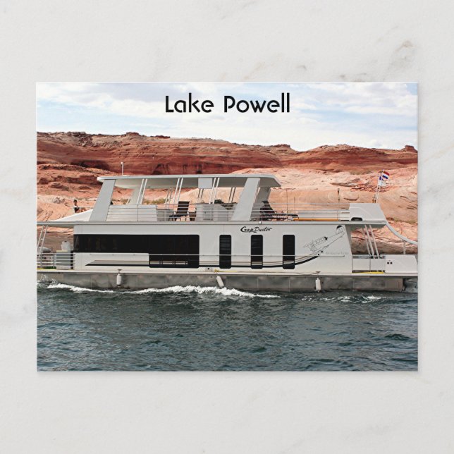 Sjö Powell: Houseboat, Arizona, USA 10 Vykort (Framsida)