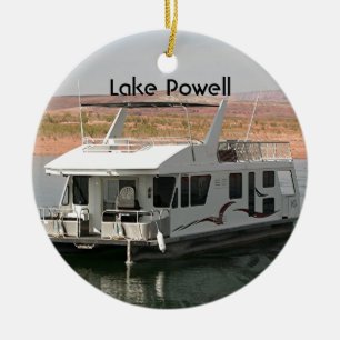 Sjö Powell: Houseboat, Arizona, USA 5 Julgransprydnad Keramik