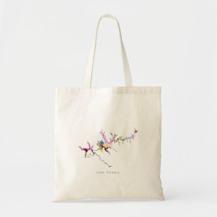 Sjö Powell Silhouette Karta Tote Bag Tygkasse