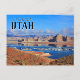 Sjö Powell Utah Boats Vykort