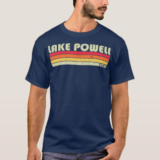 SJÖ POWELL UTAH Funny Fishing Camping (sommar) T Shirt