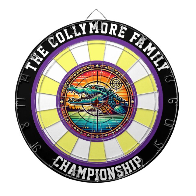 Sjö Predator i Target Art Darttavla (Framsidan)