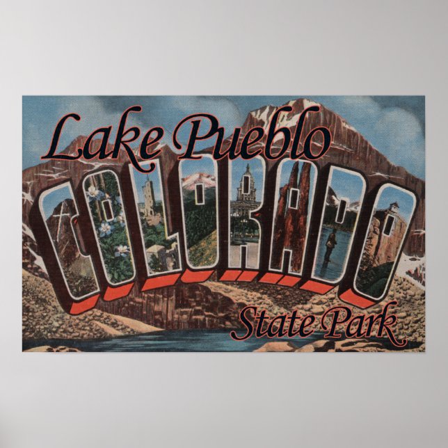 Sjö Pueblo State Park, Colorado Poster (Framsidan)