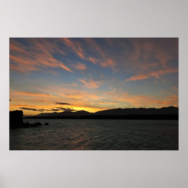 Sjö Pukaki Sunset Poster (Framsidan)