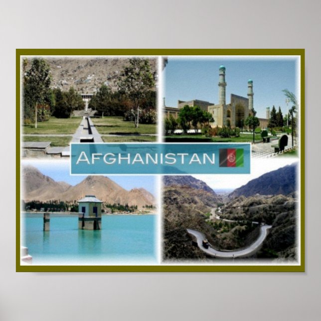 Sjö Qargha - Babur Garden Poster (Framsidan)