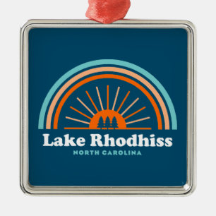 Sjö Rhodhiss North Carolina Rainbow Julgransprydnad Metall