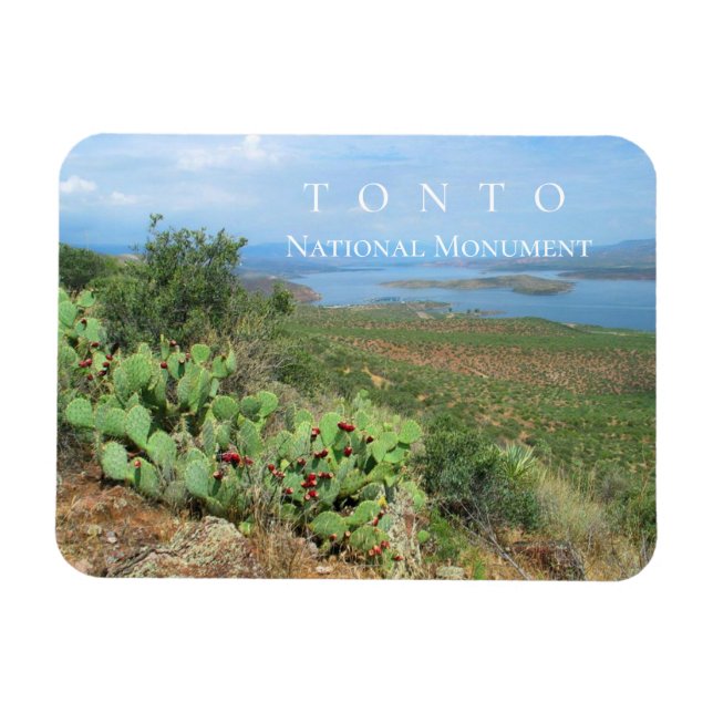 Sjö Roosevelt, Tonto National Monument, AZ Magnet (Horisontell)