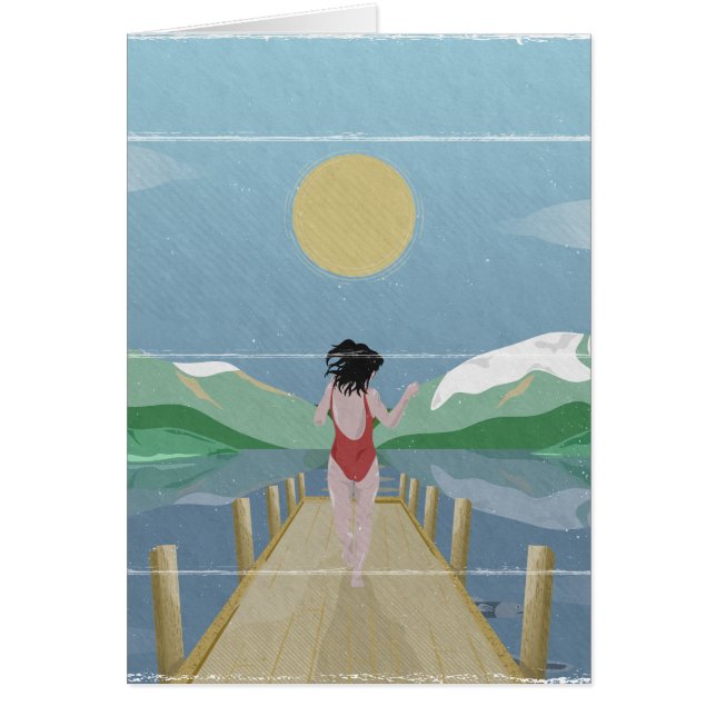 Sjö Rotoiti Nya Zeeland Hälsningskort (Framsidan)