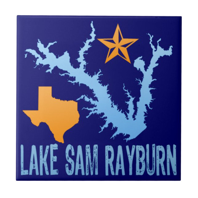 Sjö Sam Rayburn, Texas Kakelplatta (Framsidan)
