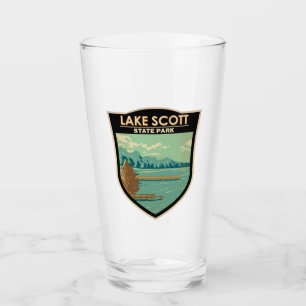 Sjö Scott State Park Kansas Badge Glaskopp