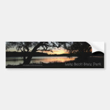 Sjö Scott State Park Kansas Sunset Bumper Sticker