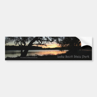 Sjö Scott State Park Kansas Sunset Bumper Sticker Bildekal