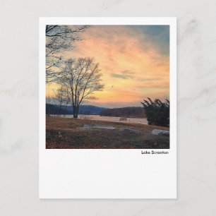 Sjö Scranton-Januari Sunrise Vykort