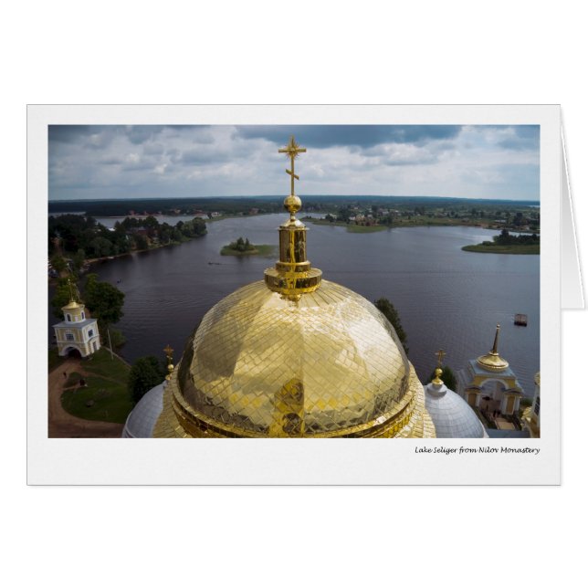 Sjö Seliger från den Nilov kloster Hälsningskort (Framsidan Horizontal)