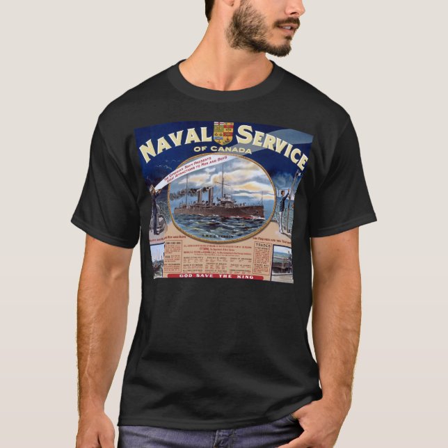Sjö- serva av Kanada Tee Shirt (Framsida)
