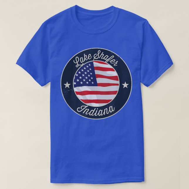 Sjö Shafer - Patriotic Indiana Souvenir T-Shirt (Design framsida)