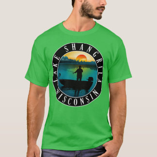Sjö Shangrila Wisconsin Fishing T Shirt