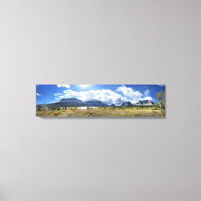 Sjö Sherburne Entry - Glacier National Park Canvastryck (Framsida)