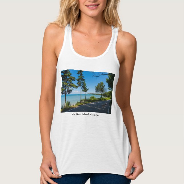 Sjö Shore Drive Paradise Tanktop Linne Med Racerback (Framsida)