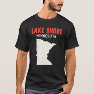 Sjö Shore Minnesota Förenta staterna Staterna Amer T Shirt