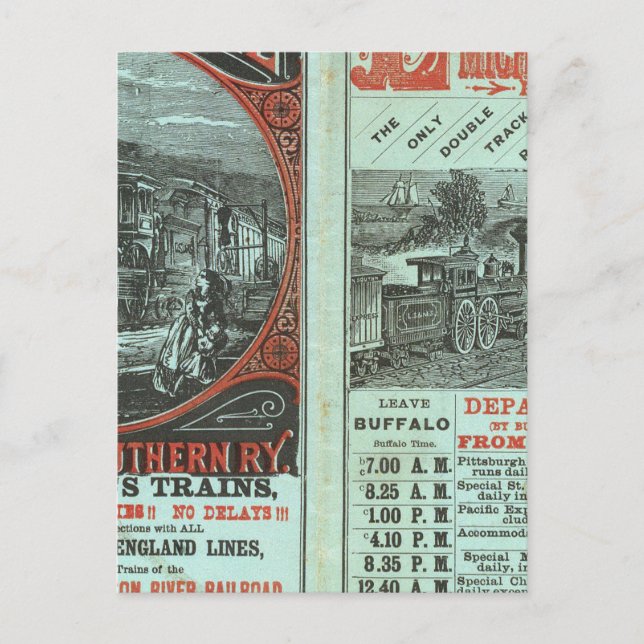 Sjö Shore och Michigan So Railway Vykort (Framsida)