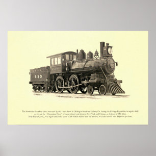 Sjö Shore och Michigan Southern Railway Co. Poster