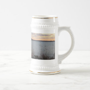 Sjö Shore Sunset Stein Sejdel