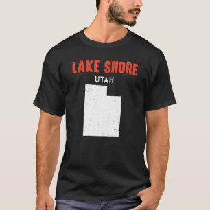 Sjö Shore Utah USA, USA, USA, State Travel Utahan T Shirt