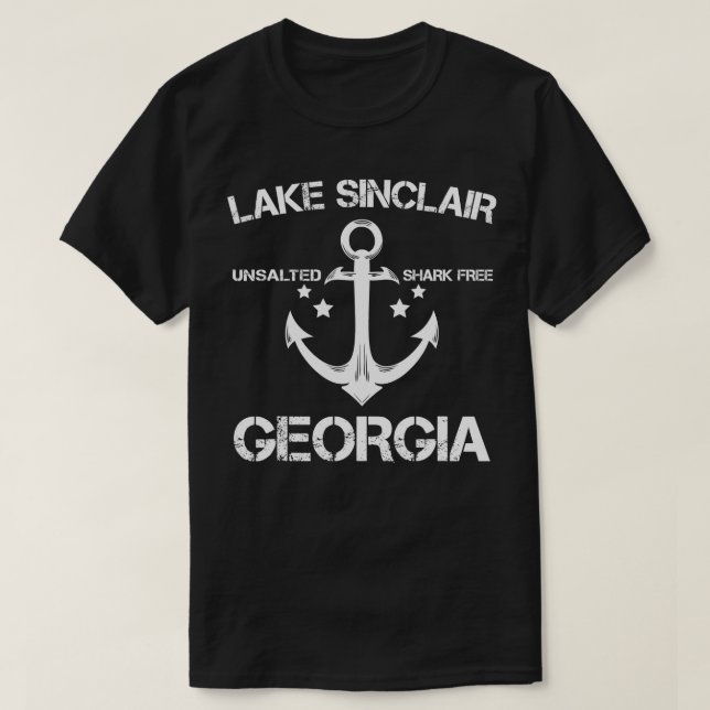 SJÖ SINCLAIR GEORGIIA Funny Fishing Camping (Somma T Shirt (Design framsida)
