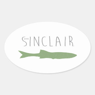 Sjö Sinclair Ovalt Klistermärke