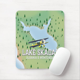 Sjö Skadar Albanien och Montenegro sjö karta Musmatta