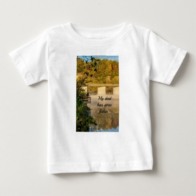 Sjö Springfield Autumn Fishing Baby T-shirt (Framsida)