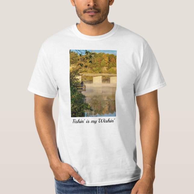 Sjö Springfield Autumn Fishing T-Shirt (Framsida)