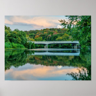 Sjö Springfield Evening Tranquibility Poster