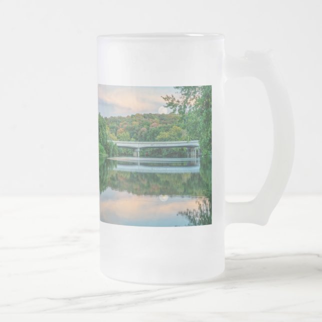 Sjö Springfield God kväll, frostat glas Ölglas (Höger)