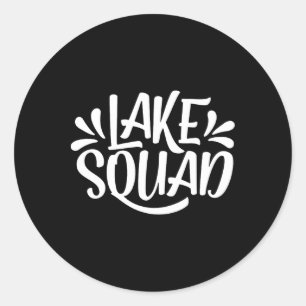 Sjö Squad Vacation Camping Life Family Matching L Runt Klistermärke