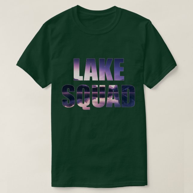 Sjö SquadDock Sunset Wakeboarder Power Boat  T Shirt (Design framsida)