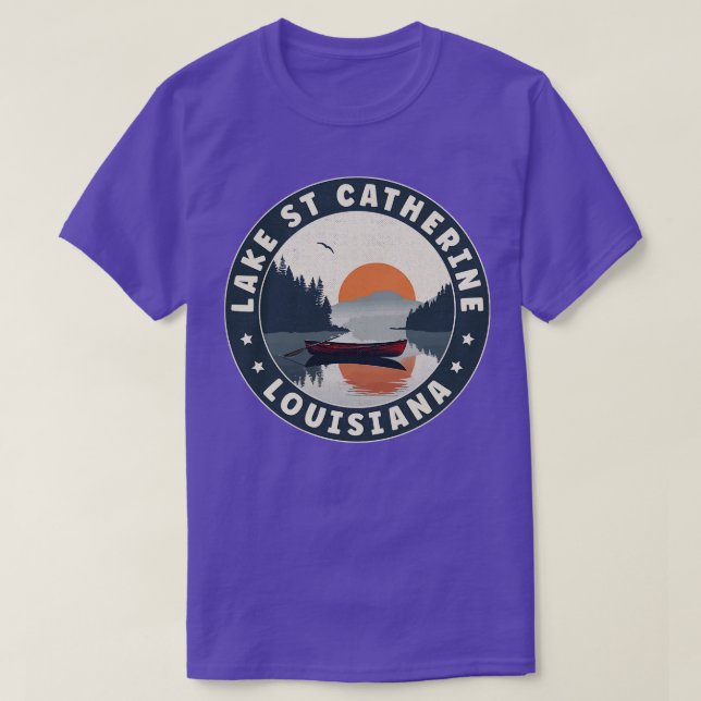 Sjö St Catherine Louisiana Sunset TShirt T Shirt (Design framsida)