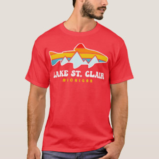 Sjö St Clair Fishing Michigan Fish T Shirt