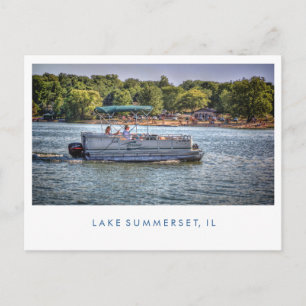 Sjö Summerset Illinois Boating Vykort