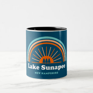 Sjö Sunapee New Hampshire Rainbow Två-Tonad Mugg