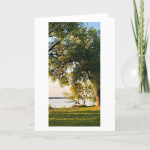 Sjö Sunrise Bench, Yahara Park Ställe, Wisconsin Kort