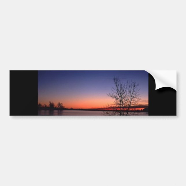 Sjö Sunrise Bildekal (Framsidan)