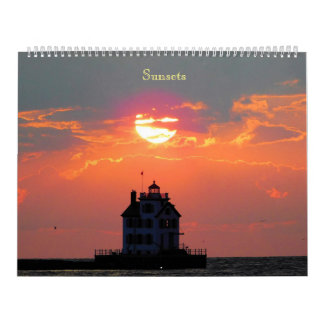 Sjö Sunset Calendar Kalender