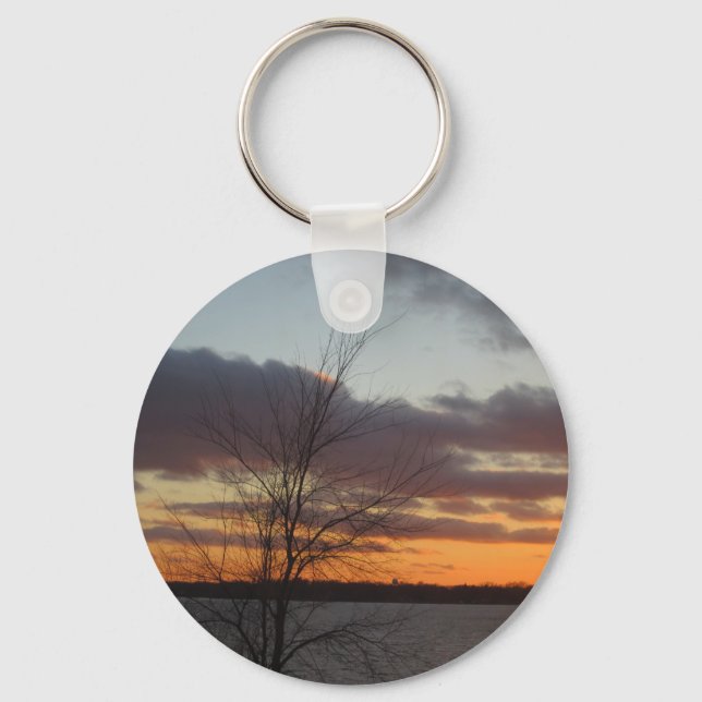 Sjö Sunset Keychain Nyckelring (Framsida)
