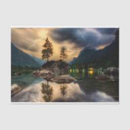 Sjö Sunset Mountain 2 Decoupage Tissue Paper