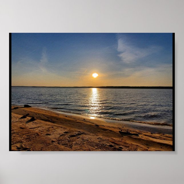 Sjö sunset poster (Framsidan)