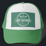 Sjö Superior, anpassningsbar City, namn, ansar, pa Truckerkeps<br><div class="desc">Den här utformningen av det överlägsna nautiska ankaret i Sjö är personlig med ditt favoritområde Minnesota, Wisconsin, Michigan eller Ontario lakeside city eller -område (t.ex. Duluth, Beaver Bay, Lutsen, Grand Marais, Two Harbors, Bayfield, Madeline Island, Baileys Harbour, Egg Harbour, Sturgeon Bay, Marquette, Munising, Munising, Munising, Munising, Big Bay, Big Bay,...</div>