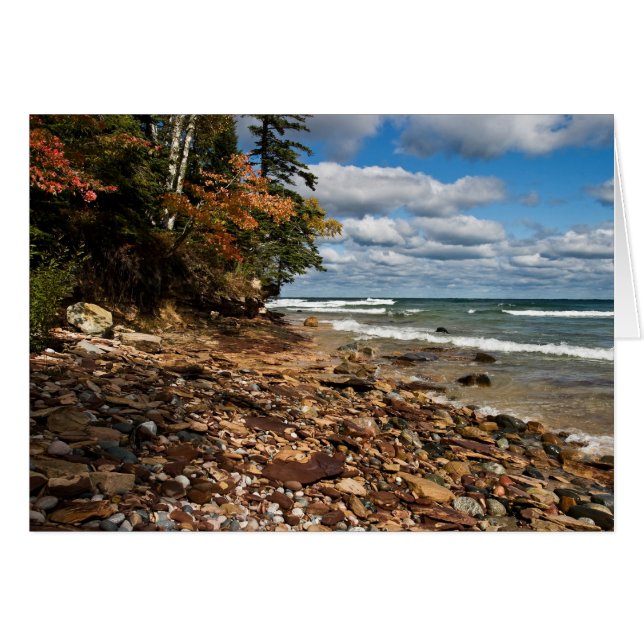 Sjö Superior Beach Hälsningskort (Framsidan Horizontal)
