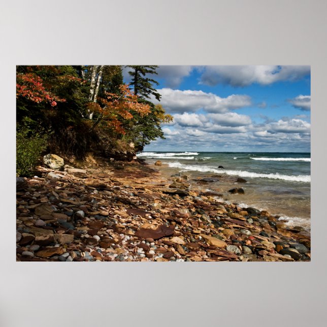 Sjö Superior Beach Poster (Framsidan)